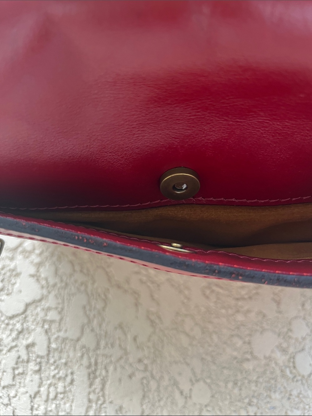 Patricia Nash Leather Crossbody Bag-Cherry Red-Gorgeous!!! - Picture 5 of 15
